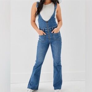 American Eagle Flare Overalls
